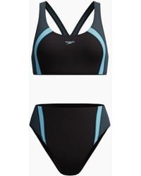 Speedo - Ladies Quantum Splice Ribbed Two-Piece Swimsuit - Lyst