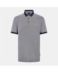 BOSS - Collared Neck Short Sleeve Polo Shirt - Lyst