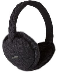 Barts - Monique Faux Fur Cable Knit Ear Muffs Earwarmers - Lyst