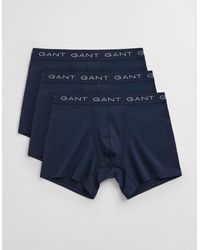 GANT - Slim Fit Cotton Jersey Boxer Briefs 3-Pack - Lyst