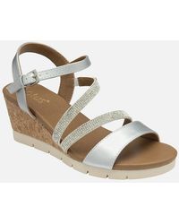 Lotus - Goldie Wedge Sandals - Lyst