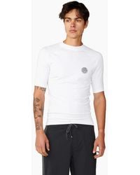 Rip Curl - Rip Curl Icons Brushed Short Sleeve Rash Vest - Lyst