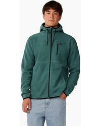 Rip Curl - Rip Curl Departed Polar Hooded Full Zip Fleece - Lyst