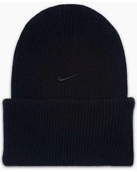 Nike - Peak Logo Embroidered Beanie - Lyst