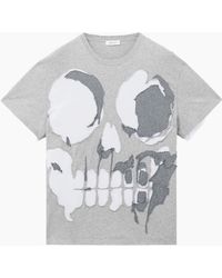 McQueen - Patchwork Skull T-Shirt - Lyst