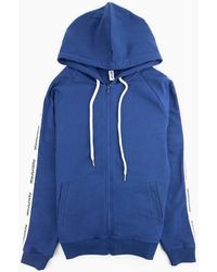 Moschino - Underwear Arm Tape Logo Zip Up Hoody - Lyst