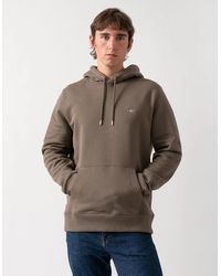 GANT - Regular Fit Shield Logo Pullover Hoodie - Lyst