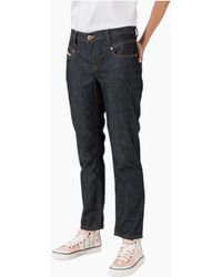 DIESEL - Belthy Ankle Re058 Jeans Regular Slim Straight Low Waist Fit Pants - Lyst