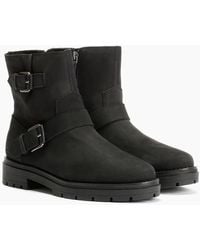 TOMS - Ionie Moto Nubuck Leather Boots - Lyst