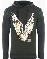 Roberto Cavalli - Cavalli Class Golden Eagle Logo Hoodie - Lyst