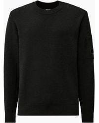 C.P. Company - Re-Wool Crewneck Lens Knit - Lyst
