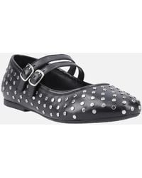 Hush Puppies - Nixie Leather Flats - Lyst