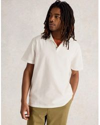 White Stuff - Anderby Woven Polo Natural - Lyst