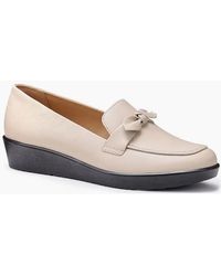 Hotter - Amber Low Wedge Loafers - Lyst