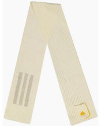 adidas - Solid Knit Scarf With Logo - Lyst