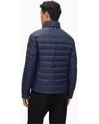 BOSS - Solid Patterned Puffer Jacket - Lyst
