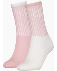 Calvin Klein - 2-Pack Ck Logo Sports Socks - Lyst