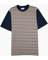 Aquascutum - Active Side Club Check T Shirt - Lyst