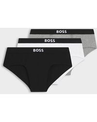 BOSS - Boss Three-Pack Low-Rise Briefs - Lyst