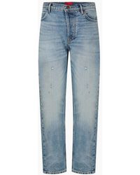 BOSS - Five Pocket Design Slim Fit Jeans - Lyst
