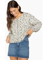 Billabong - Fall Daze Relaxed Fit Cropped Sweater - Lyst