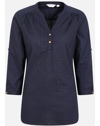 Mountain Warehouse - Ladies Petra Relaxed Fit 3/4 Sleeve Shirt - Lyst