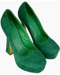 XY London - Ladies Karlie Curved Flared High Stiletto Heel Court Shoes - Lyst