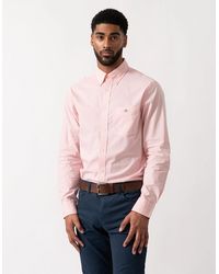 GANT - Regular Fit Classic Poplin Gingham Shirt - Lyst