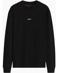 BOSS - Wesmallcrew Crew Neck Sweatshirt - Lyst