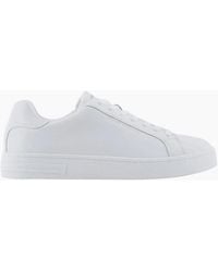 ARMANI EXCHANGE - Leather Sneaker Trainer - Lyst