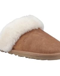 Hush Puppies - Samantha Suede Tan Slippers - Lyst