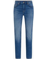 BOSS - Five Pocket Design Slim Fit Jeans - Lyst