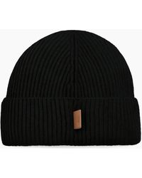 Ami Paris - Ami Label Wool Hat - Lyst