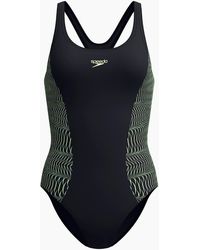 Speedo - Ladies Placement Medalist Printed One Piece Swimsuit - Lyst