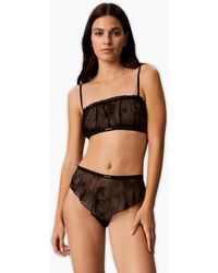 Calvin Klein - Icon Lace Tanga Thong - Lyst
