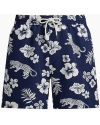 Polo Ralph Lauren - Tropical Print Seersucker Swim Shorts 001 - Lyst
