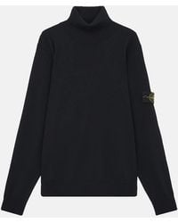 Stone Island - T Neck 5100025 Sweater - Lyst