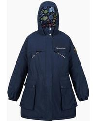 Regatta - Hooded Parka Jacket With Zipped Pocket And Printed Logo - Lyst