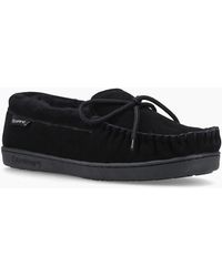 BEARPAW - Moc Ii Suede Slippers - Lyst