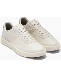 Cole Haan - Grand Crosscourt Packaway Leather Ivory Trainers - Lyst