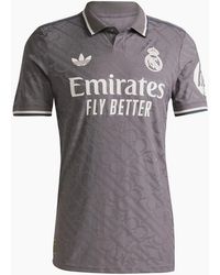 adidas - Three Bar Logo Collared Neck Short Sleeve Jersey Shirt - Lyst