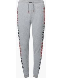 Tommy Hilfiger - Logo Embroidered Tapered Track Pants, Medium Heather - Lyst