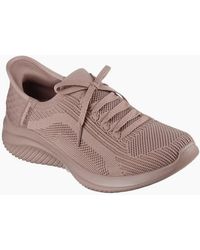 Skechers - Ultra Flex 3.0 Pure Color Textile Dark Taupe Trainers - Lyst