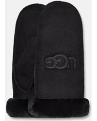 UGG - Sheepskin Embroider Mitten - Lyst