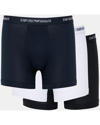 Emporio Armani - 3-Pack Boxers With Logo Waistband - Lyst