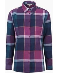 Mountain Warehouse - Ladies Balsam Brushed Flannel Longline Shirt - Lyst