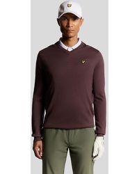 Lyle & Scott - Golf Wool Blend V Neck Jumper - Lyst