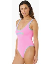 Rip Curl - Rip Curl Surf Puff 1 Piece Swimsuit - Lyst