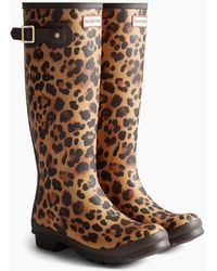HUNTER - Original Chelsea Rubber Leopard Wellington Boots - Lyst