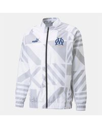 PUMA - De Marseille Fc Prematch Jacket - Lyst